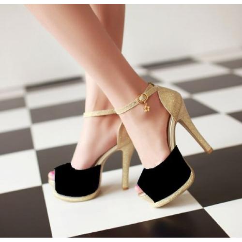 Jual DPD151 SEPATU HIGH HEELS GLITTER 