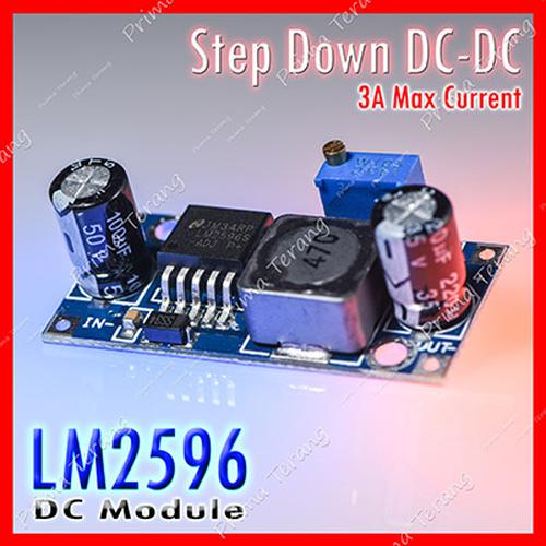 Foto Produk LM2596 Step Down DC-DC Adjustable Modul Penurun Tegangan DC LM-2596 dari Prima Terang