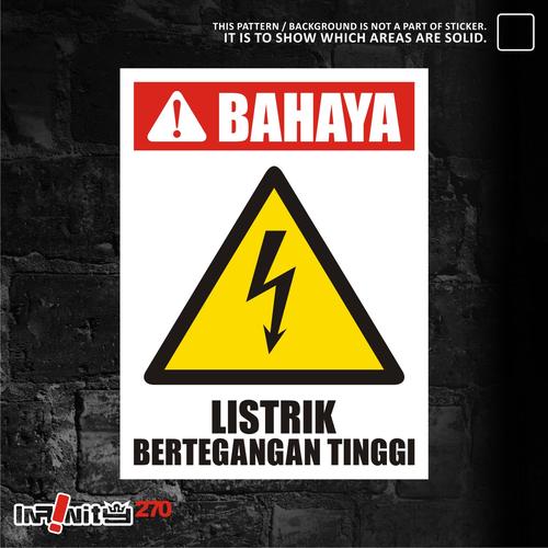 Jual Sticker Safety Sign K3 Listrik Bertegangan Tinggi 30cm Wskim 026 Kota Bekasi Infinity270 Tokopedia