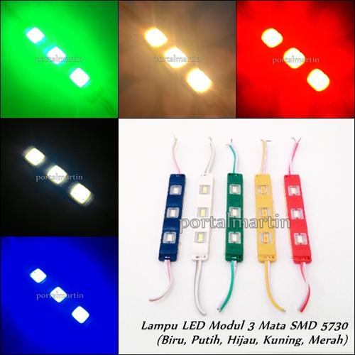 Foto Produk Lampu LED Modul 3 Mata Tipe SMD 5730 (Waterproof) dari Portal Martin