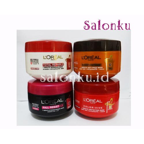 Jual Loreal HAIR MASK (Color Vive, Smooth Intense, Total Repair,Fall