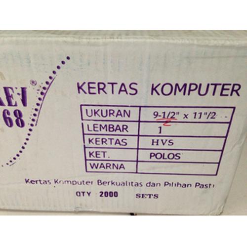Jual Kertas Continuos Form Bagi 4, Rangkap 1, Kertas Wartel - Jakarta ...