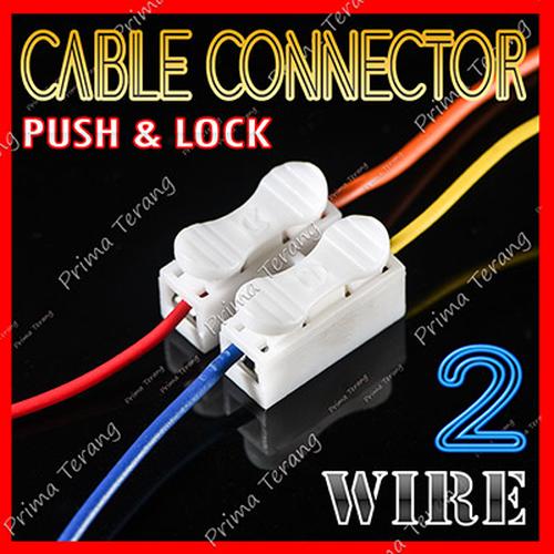 Foto Produk Quick Cable Connector 2 Pin Konektor Kabel Mudah 2P Wire dari Prima Terang