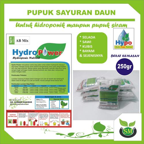Gambar Pupuk Hidroponik AB Mix 250 Gram (Sayur Daun) dari Sumber Makmur (SM) Kab. Nganjuk Tokopedia