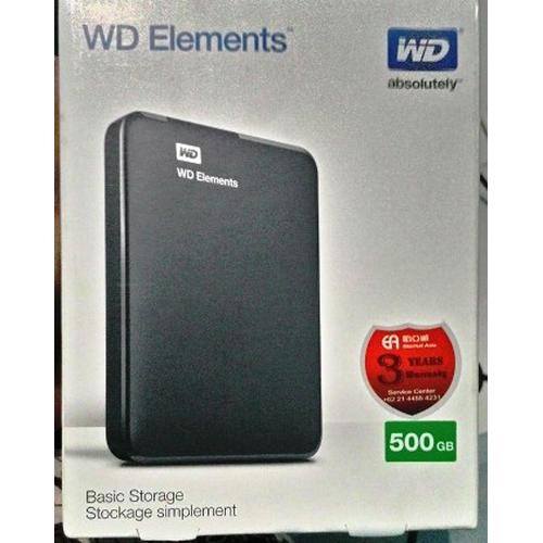 Foto Produk Harddisk External WD Elements Portable 500Gb Hdd Eksternal 500Gb dari A4T Computer