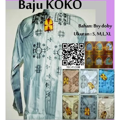 Gambar Baju KOKO Bordir Code BKK02 dari LaPelosa Shop Kab. Bogor Tokopedia