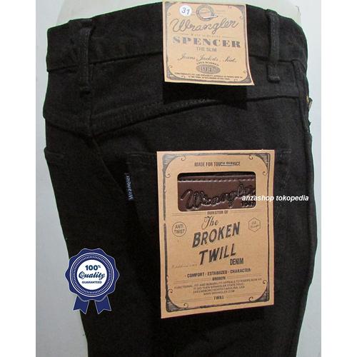 Foto Produk Celana Jeans Branded Wrangler Standar/Regular Hitam 27-32 CO dari Anza Shop