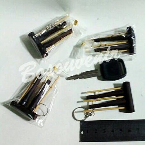 Foto Produk souvenir gantungan kunci angklung hitam dari reyhan souvenir