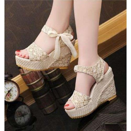 casual wedge booties