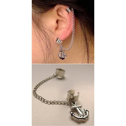 Foto Produk EE0073 - earrings / giwang / anting jepit rantai tanpa tindik jangkar dari Anneui Shop