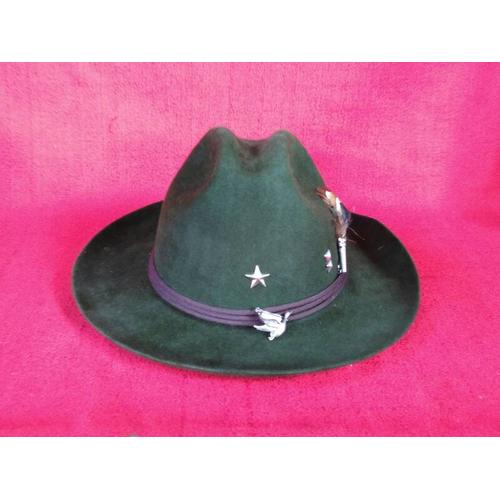 Jual Topi fedora hijau green woll hat 