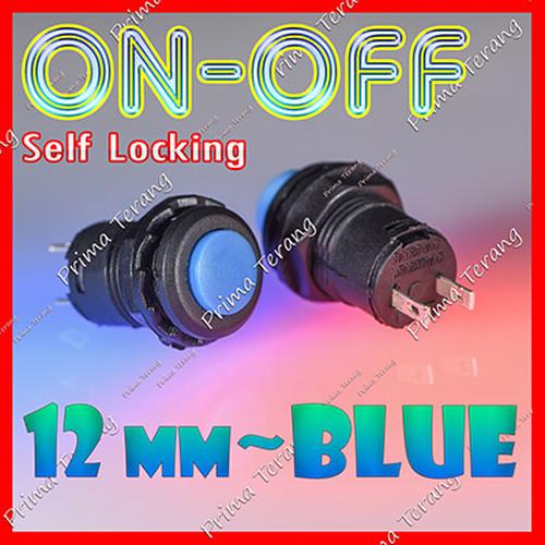 Jual Switch 12mm On-Off Self Locking 2 Pin Saklar On Off Biru - Kota ...