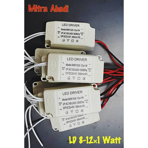 Foto Produk LED Driver 8-12*1 Watt Casing Plastik dari Toko Mitra Abadi