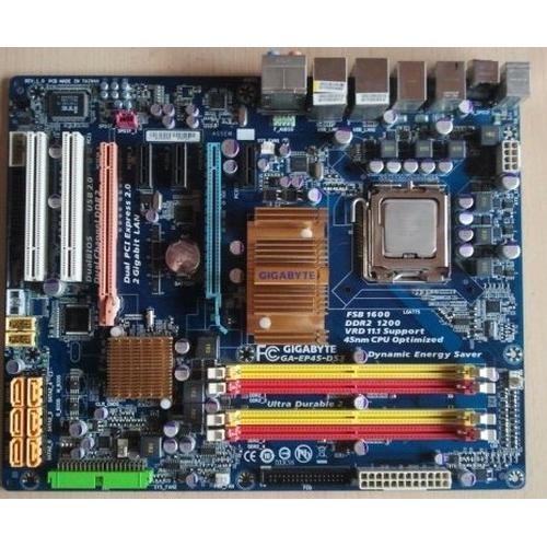 Jual Motherboard Gigabyte GA-EP45-DS3 Lga 775 DDR2 Dual Lan Kab