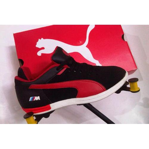Jual Sepatu Puma BMW Hitam Merah - Kota 