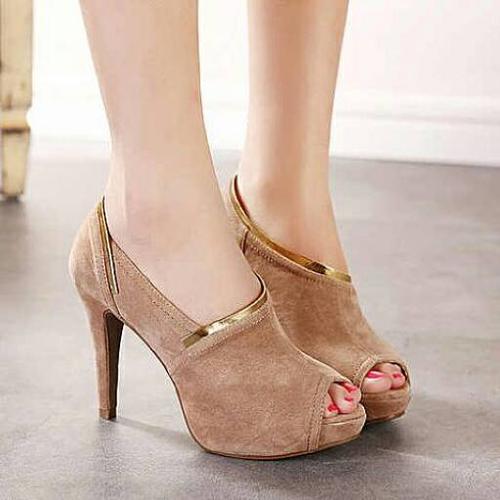 Jual HEELS BROWN LIST GOLD - Kota 