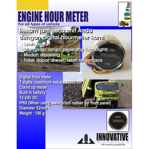 Jual Digital Hour meter untuk truck dan genset Kota Bekasi ZHUMAC