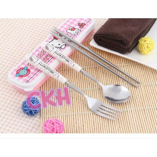 Gambar sendok set hello kitty keramik dari CHINGZ KITTY HOUSE Kota Bandung Tokopedia