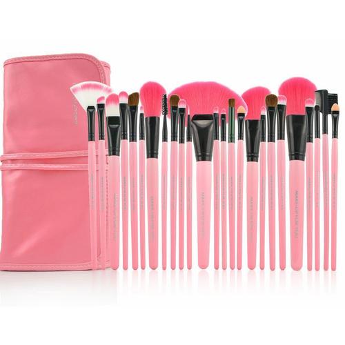 Foto Produk Brush SET Makeup for you / Make up for you Bamboo 24pcs - PINK Halus dari twindshop