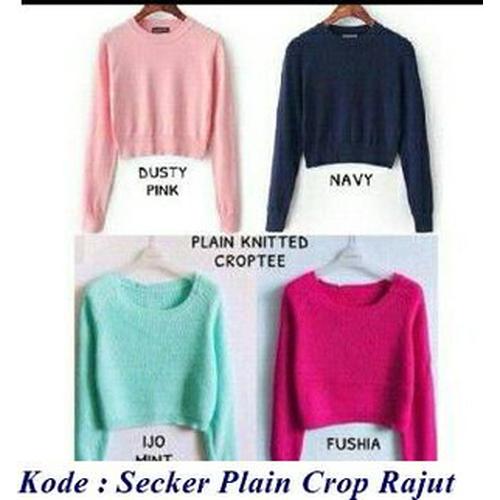 Jual Crop Tee Plain - Kota Tangerang 