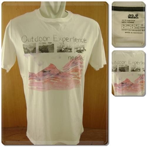 Foto Produk Jack Wolfskin Mossburn OC T-Shirt White Original dari Serba Original
