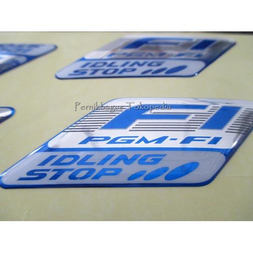 Gambar Stiker Emblem PGM-Fi FI ISS Idling Stop Logo 100% Original HGP Honda dari Pernik Bagus undefined Tokopedia