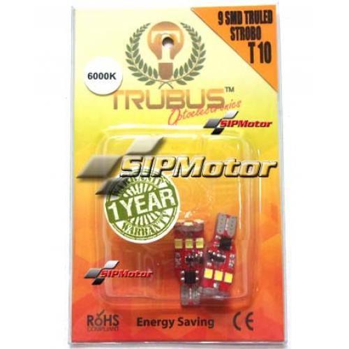 Foto Produk LED Strobo / Kedip / Blitz T10 GARANSI 1 Tahun 9 Titik Putih Trubus dari SIPMotor