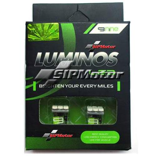 Foto Produk Lampu LED T10 9 Titik Hijau Merk Luminos / 9Nine dari SIPMotor