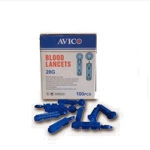 Foto Produk Avico Blood lancets 28G / Jarum pengambilan sample darah dari evodia medika