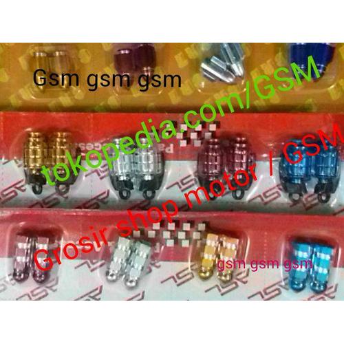 Foto Produk Tutup pentil ban variasi aluminium import warna cnc racing dari Grosir Shop Motor (GSM)