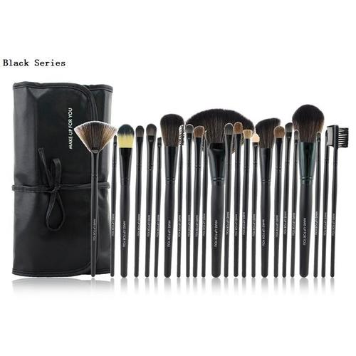 Foto Produk Brush SET Makeup for you / Make up for you Bamboo 24pcs - Doffi BLACK dari twindshop