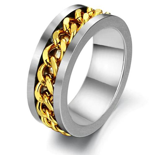 Jual Cincin Single - Gold Chain Spinner 