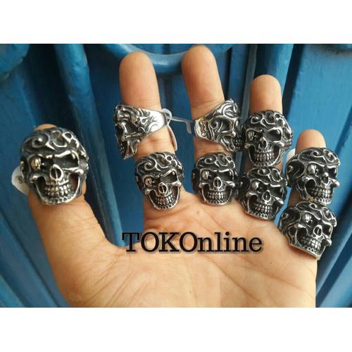 Foto Produk terminator skull ring / cincin tengkorak import dari tokonline jakarta