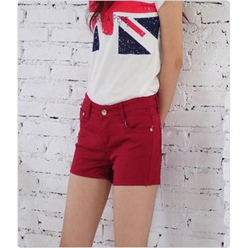 Jual P9 Jeans Hot Pants Red (Import 