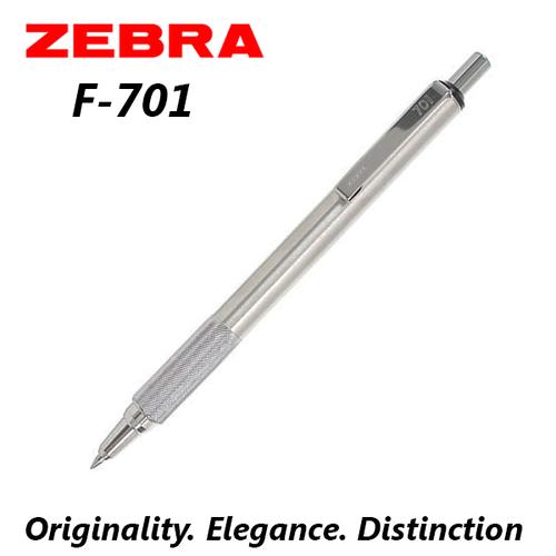 Foto Produk Zebra F-701 Stainless Steel Ballpoint Pen 0.7mm dari Lix Art Supplies