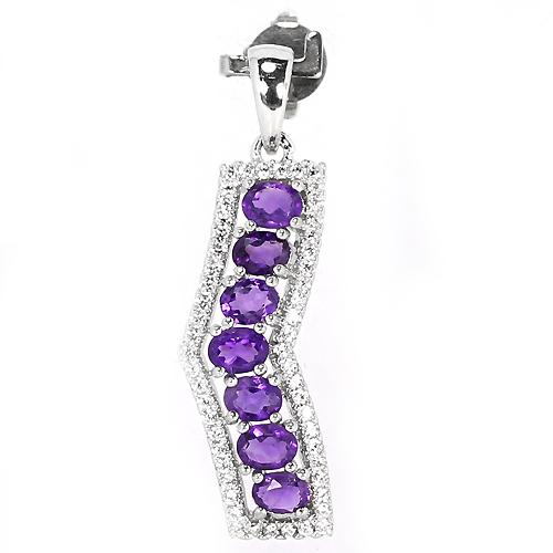 Jual 94. NATURAL PURPLE AMETHYST SILVER 