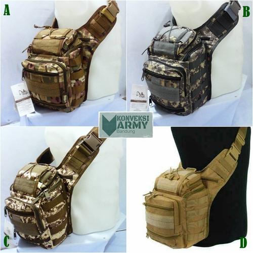 Foto Produk Tas selempang army 803 import loreng camo outdoor dari konveksi army bandung