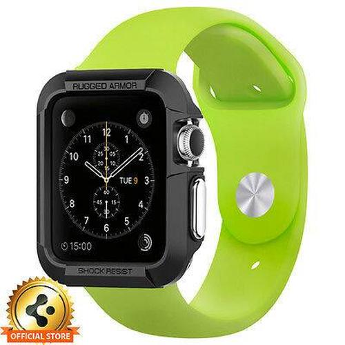 Jual Original Spigen Rugged Armor Apple Watch 42mm black Kab
