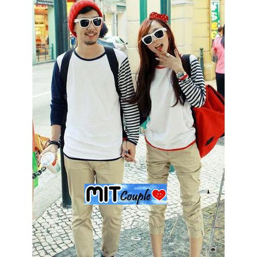 Foto Produk Kaos Couple lengan panjang / Baju Pasangan dari Grosir Baju Couple :)