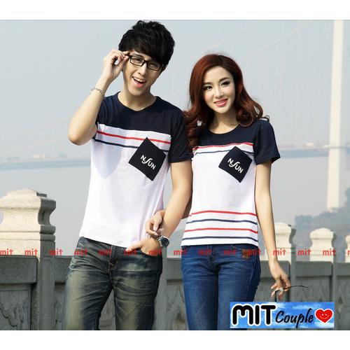 Foto Produk Kaos Couple Nsun Lengan Pendek / Baju Pasangan dari Grosir Baju Couple :)