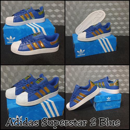 Jual Adidas Superstar 2 Bling BLue 