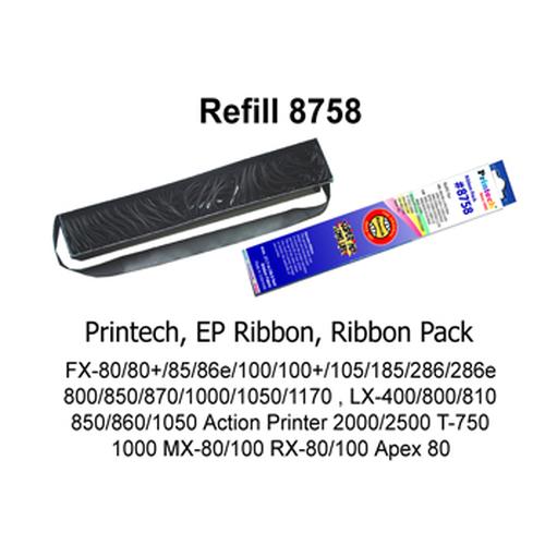 Foto Produk Printech Ribbon pack refill # 8758 for LX 300 / LX 800 (pita printer) dari officemart