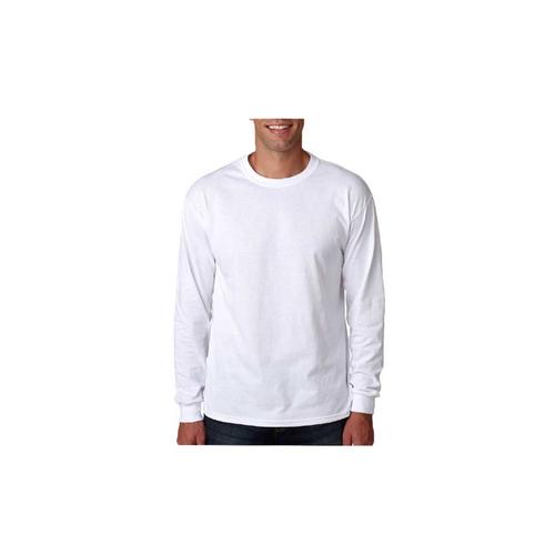 t shirt long sleeve white polos(kaos pr 