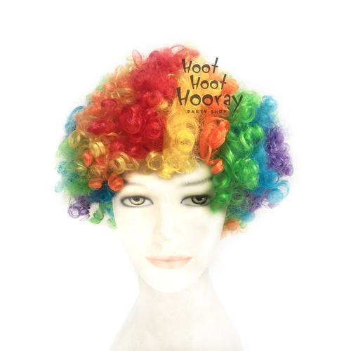 Foto Produk Wig Kribo WARNA WARNI (RAINBOW)/ Wig Badut / Wig Cosplay/Rambut PalsU dari Hoot Hoot Hooray