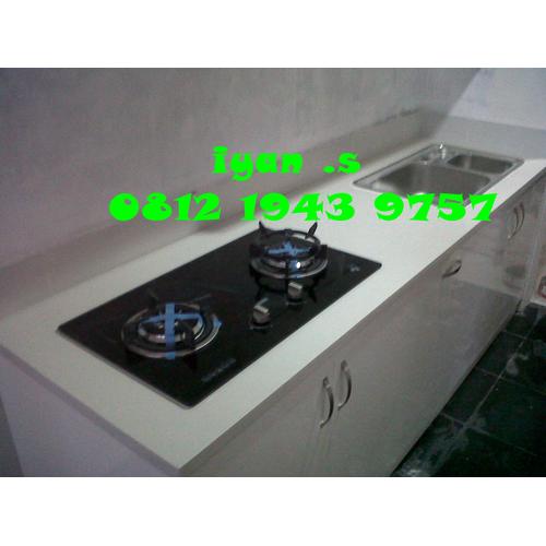 Jual top table kitchen set granit marmer Kota Bekasi granit marmer