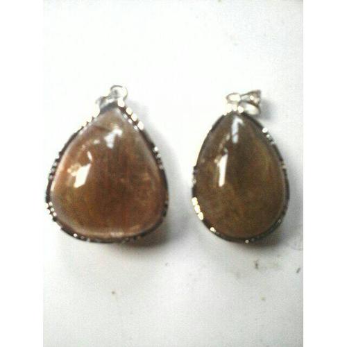 Foto Produk liontin batu serat cendana emas super dari wildan-store