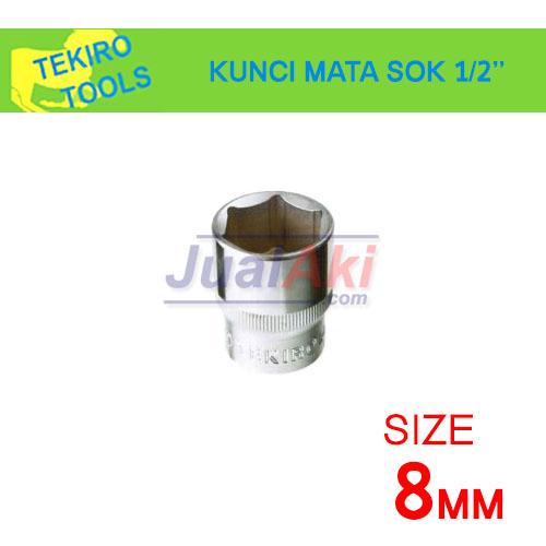 Foto Produk TEKIRO 8mm 1/2" - Mata Kunci Sok (Socket Wrench) dari JualAki