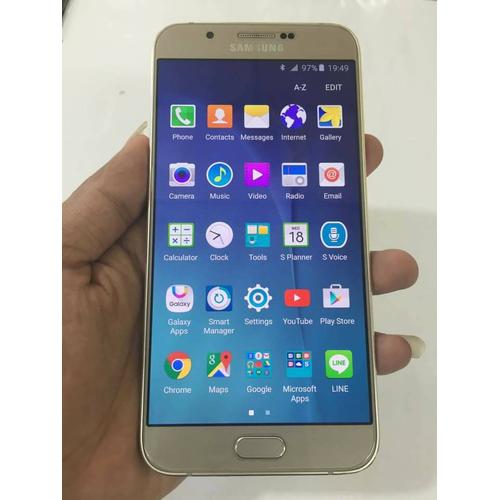 Foto Produk SAMSUNG GALAXY A8 DUOS GOLD 99.9% LIKE NEW dari APV STORE