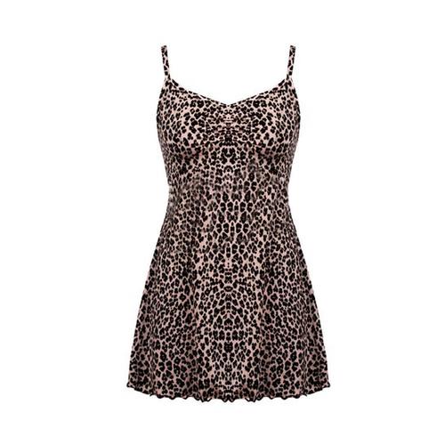 Foto Produk Lingerie AMITIE Soft Pink Black Leopard Print dari Rumah Flanel Kita