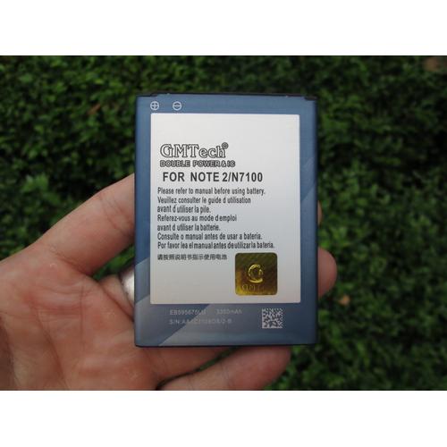Gambar baterai Samsung Note II / N7100 (EB595675LU), GMTech, with IC, 3350mAh dari CNC phoneshop Jakarta Pusat Tokopedia